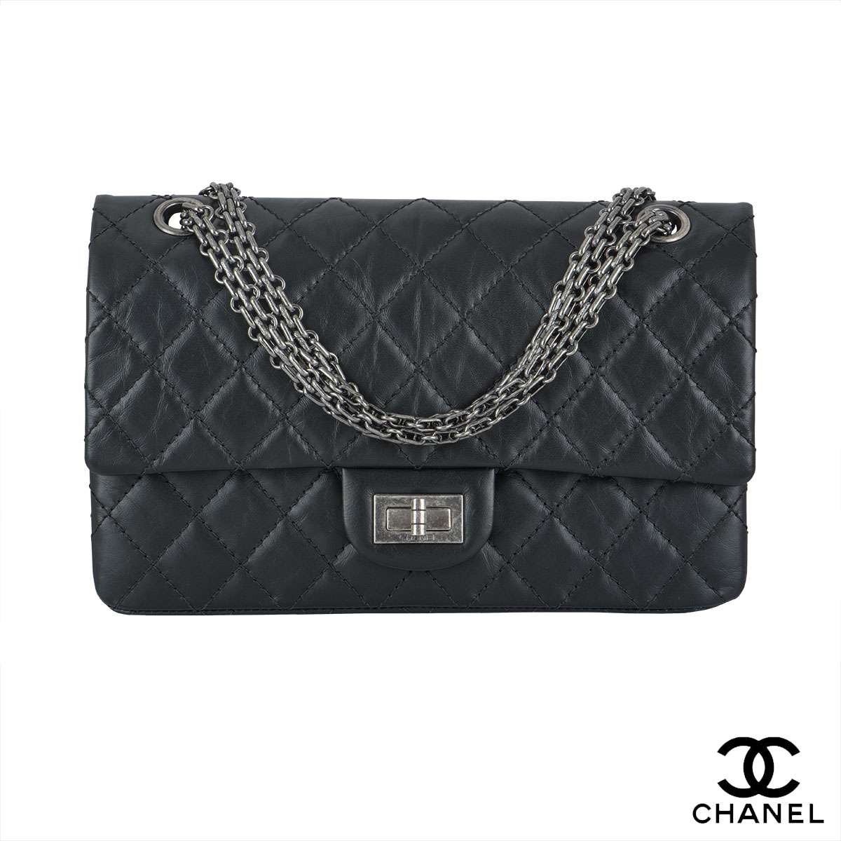 Chanel Reissue 225 Mademoiselle Flap Bag In Dark Red Bordeaux Caviar With  Ruthenium Hardware SOLD